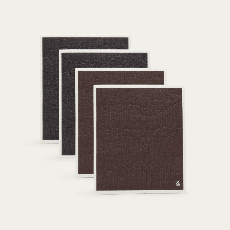 Seed and Sprout cellulose sponge dish cloths, four pack
