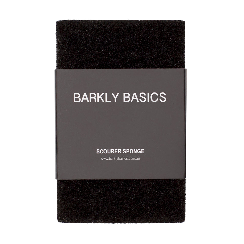 Barkly Basics black and white scourer sponge, two pack