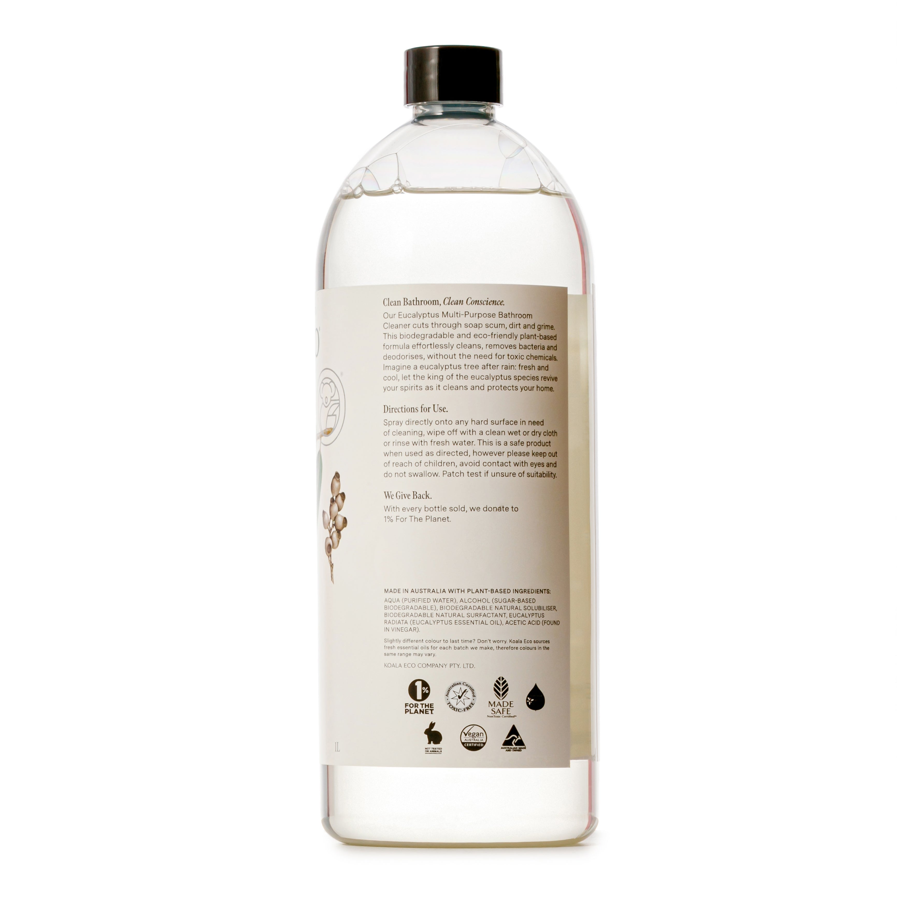 Koala Eco - Natural Eucalyptus Radiata Essential Oil Refill Multi-Purpose - Bathroom Cleaner