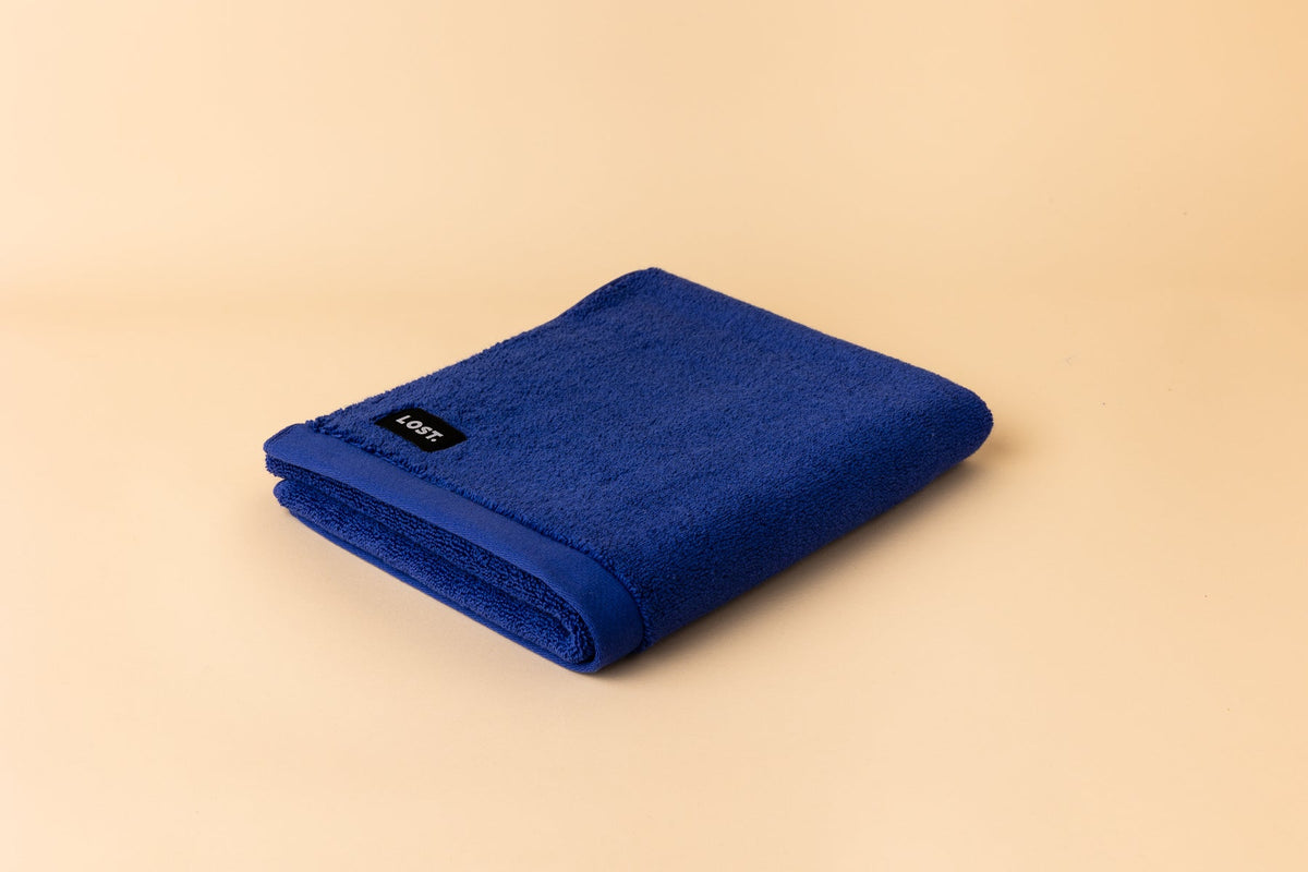Lost Towels Electric Blue bath mat