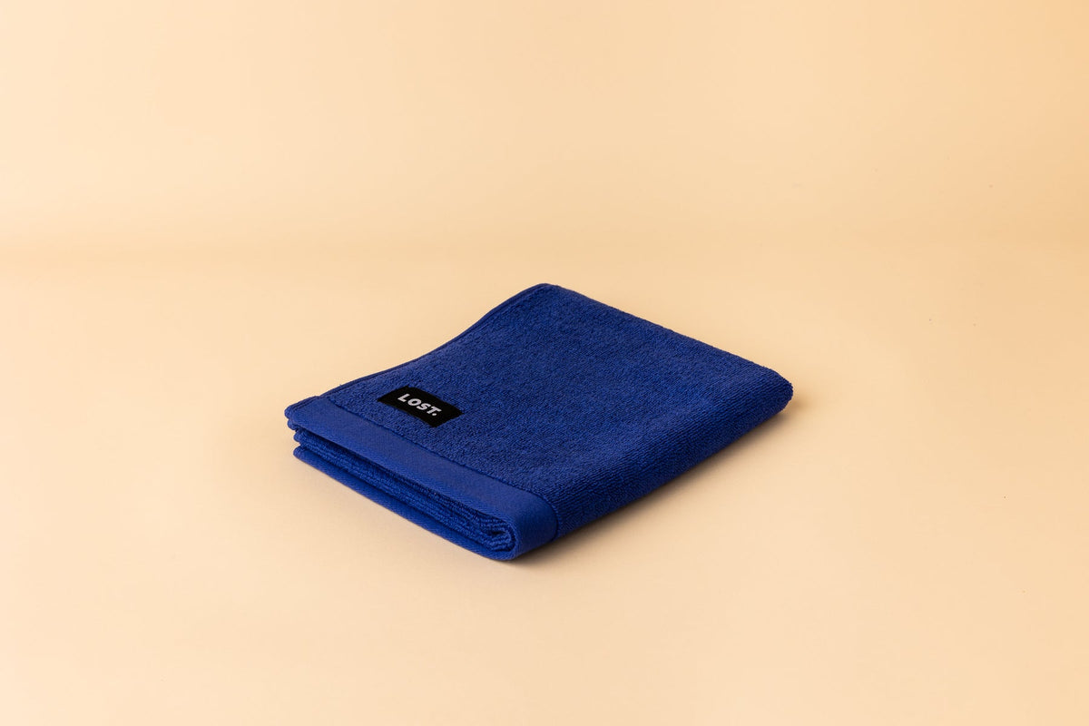 Lost Towels Electric Blue hand towel