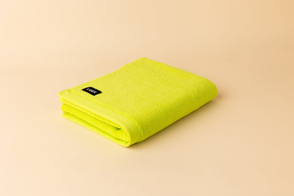 Lost Towels Chartreuse bath mat