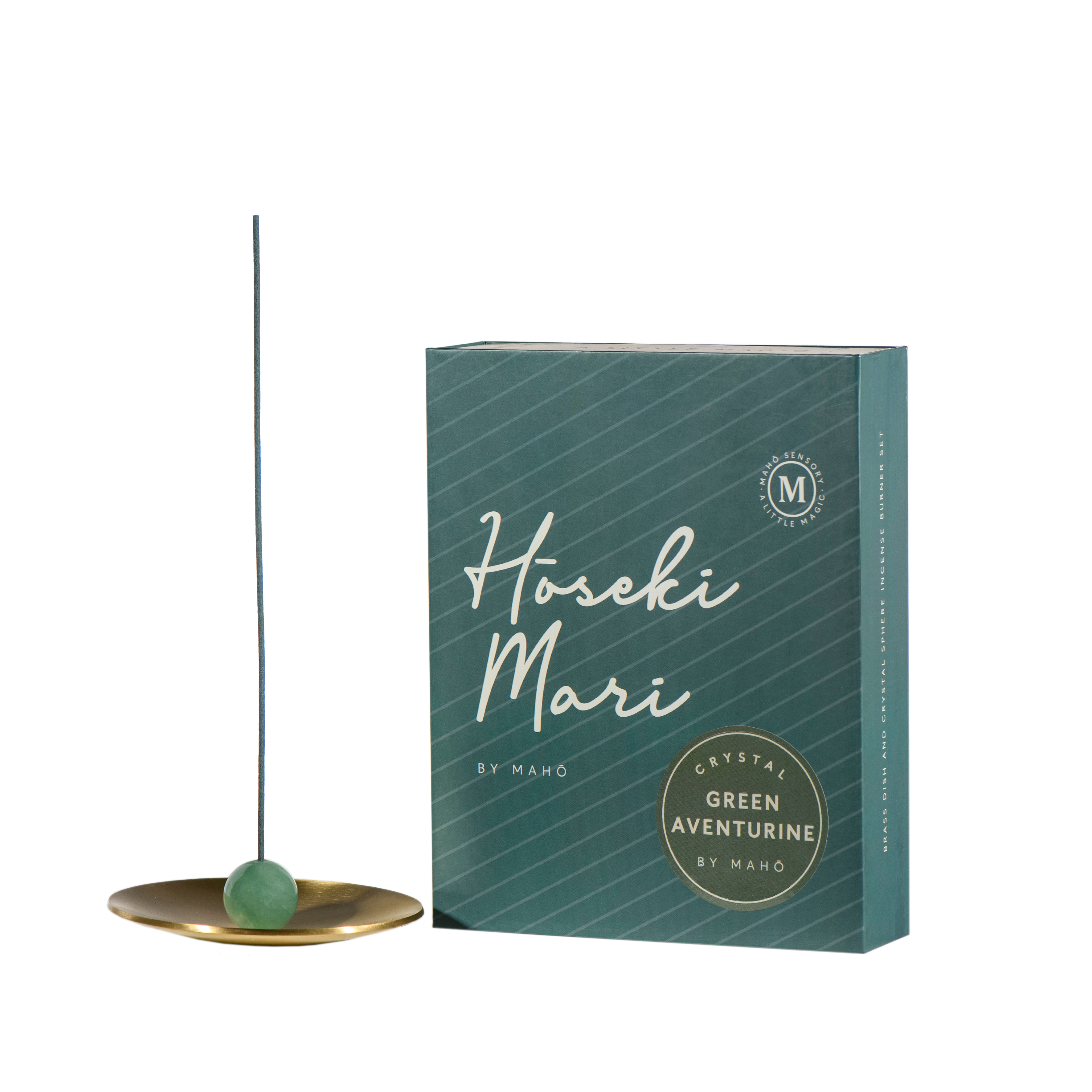 MAHŌ Sensory - Green Aventurine Crystal - Incense Burner Kit