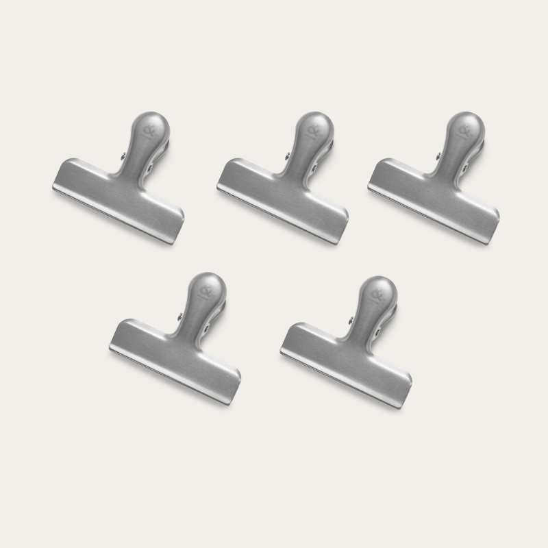 Seed & Sprout stainless steel bull pantry clips, 5 pack