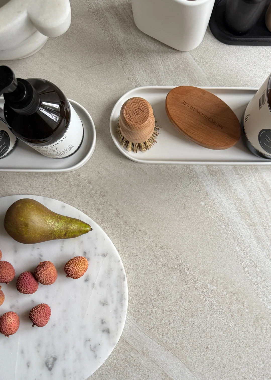 Murchison-Hume - White Large Oval Catchall - Tray
