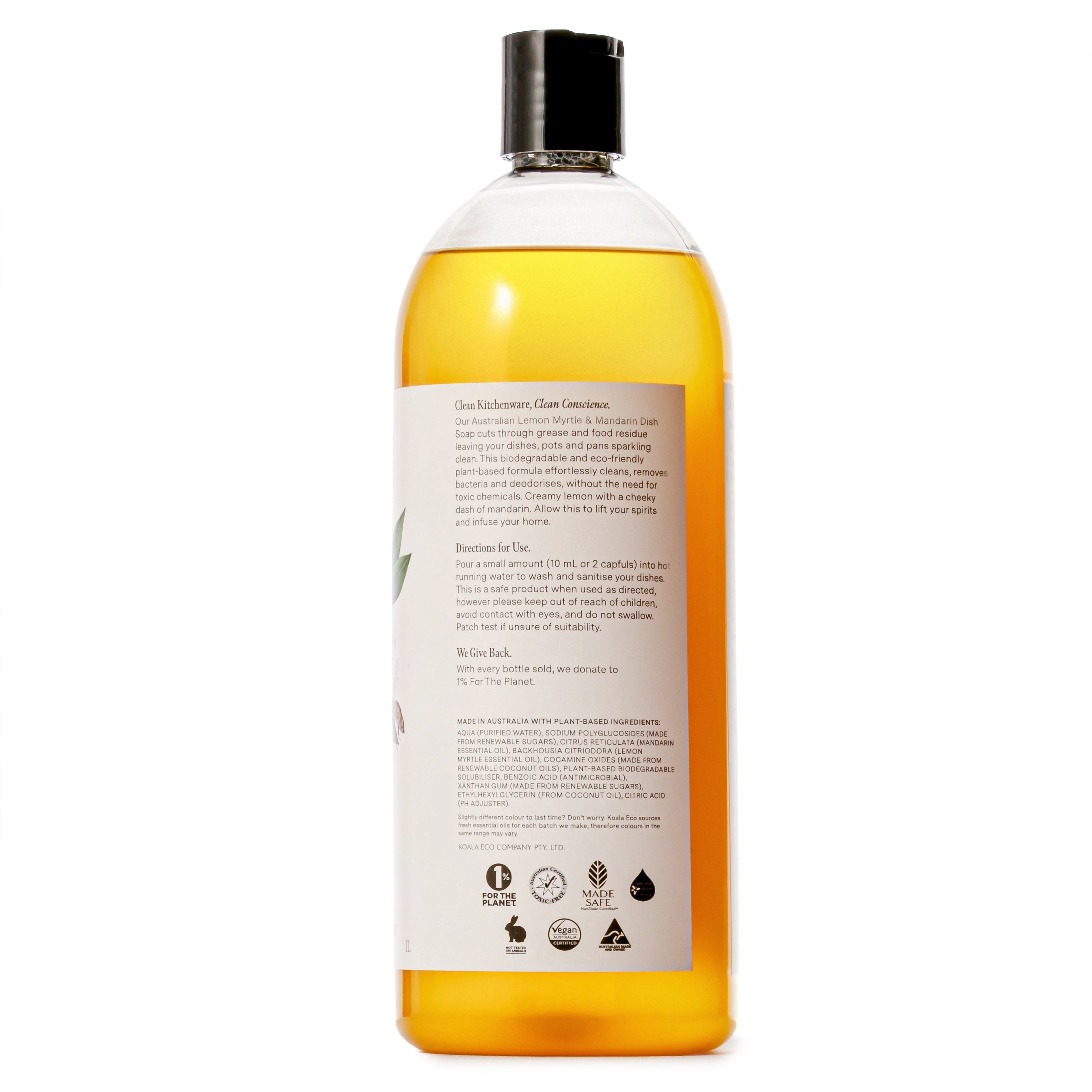Koala Eco - Natural Lemon Myrtle & Mandarin - Dish Soap