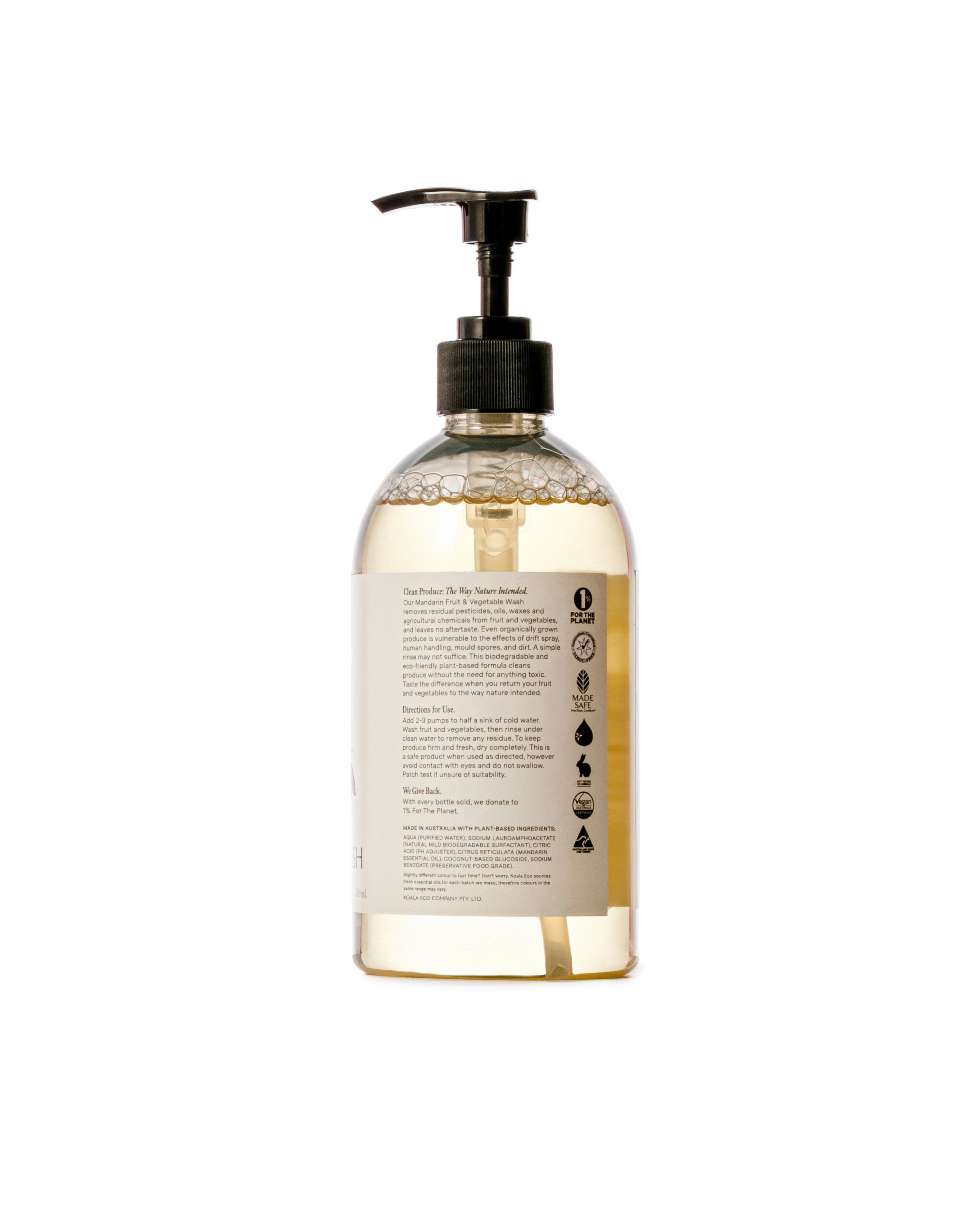 Koala Eco - Natural Mandarin Essential Oil - Fruit & Vegetable Wash