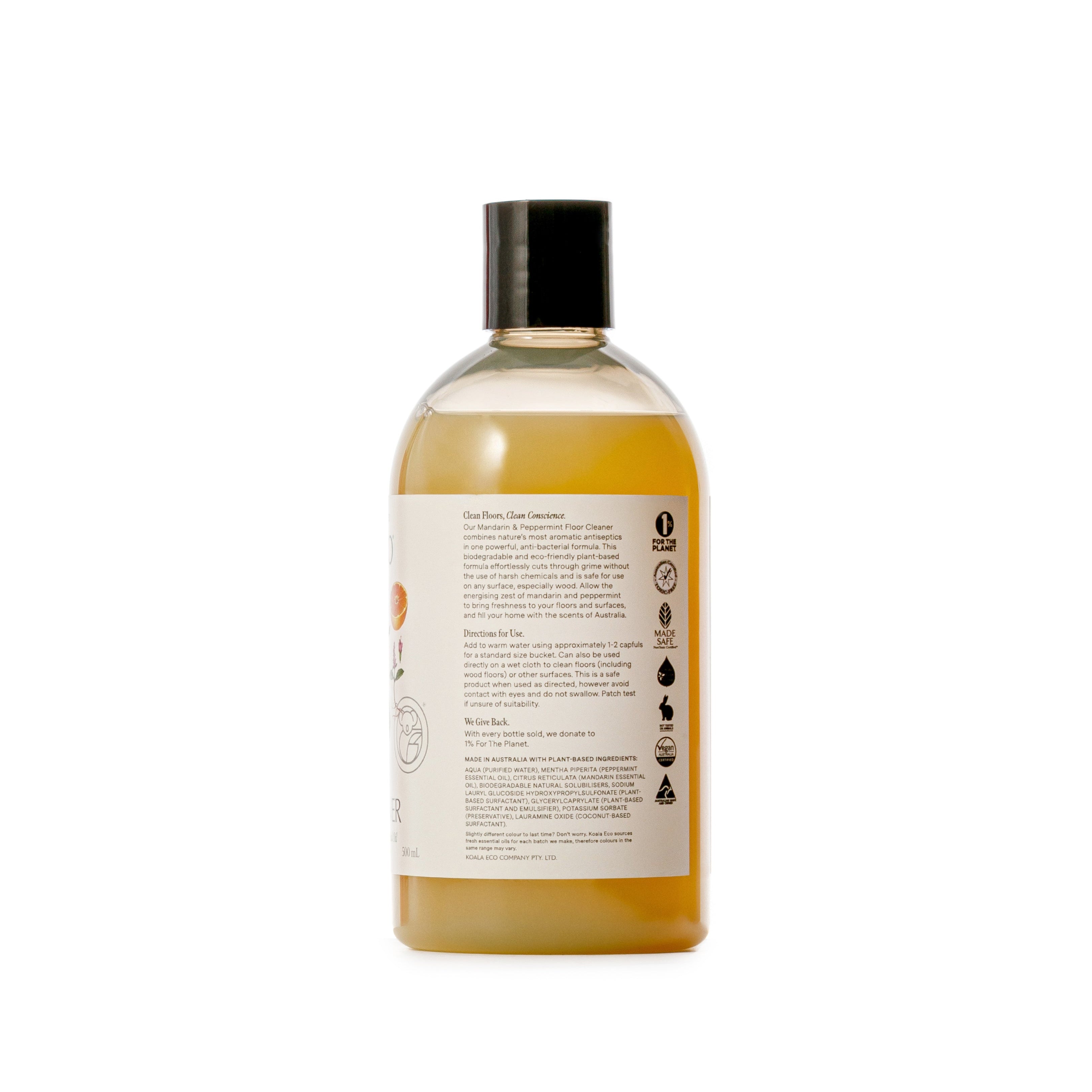 Koala Eco - Natural Mandarin, Peppermint Essential Oil - Floor Cleaner