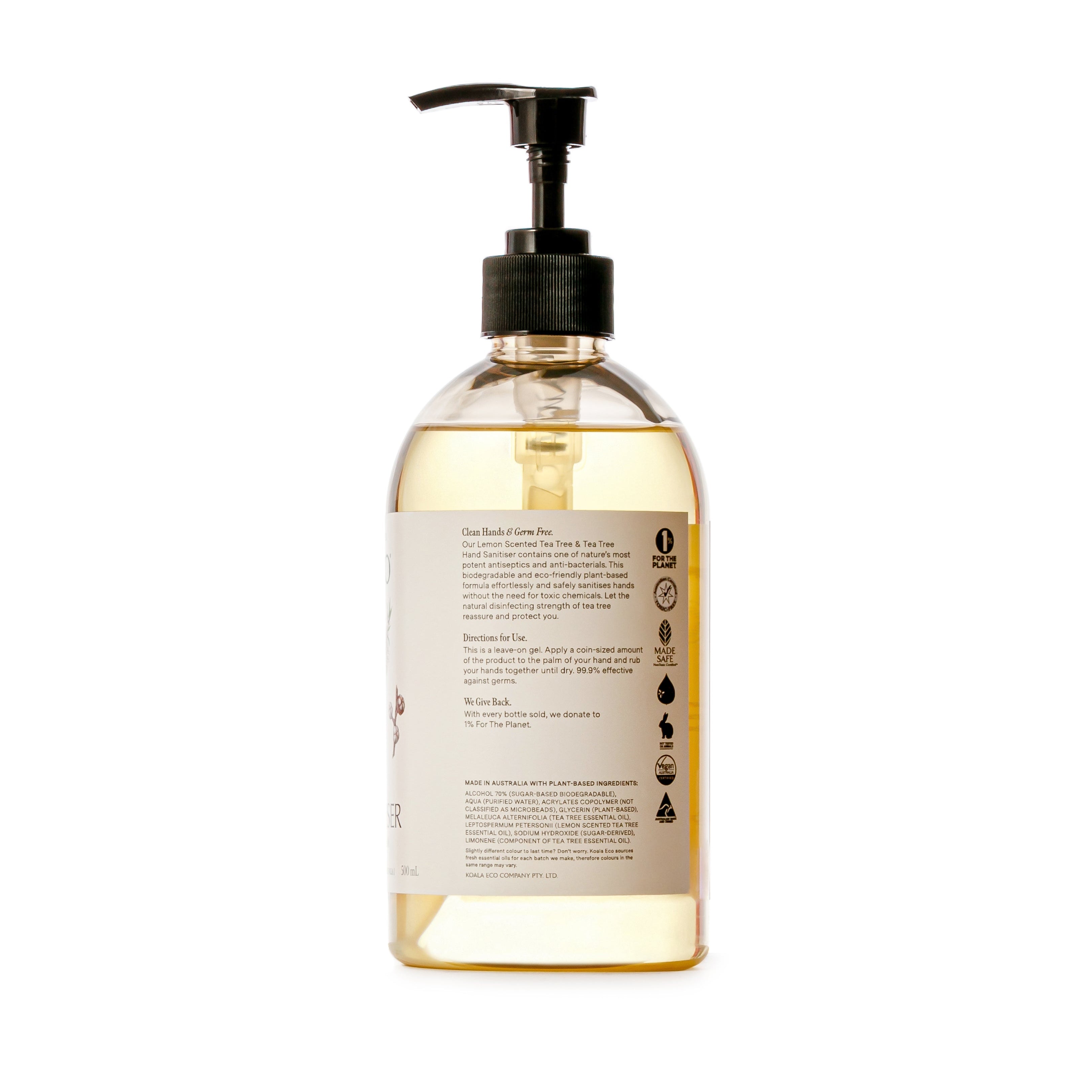 Koala Eco - Natural Lemon Scented Tea Tree, Tea Tree Essential Oil - Hand Sanitiser
