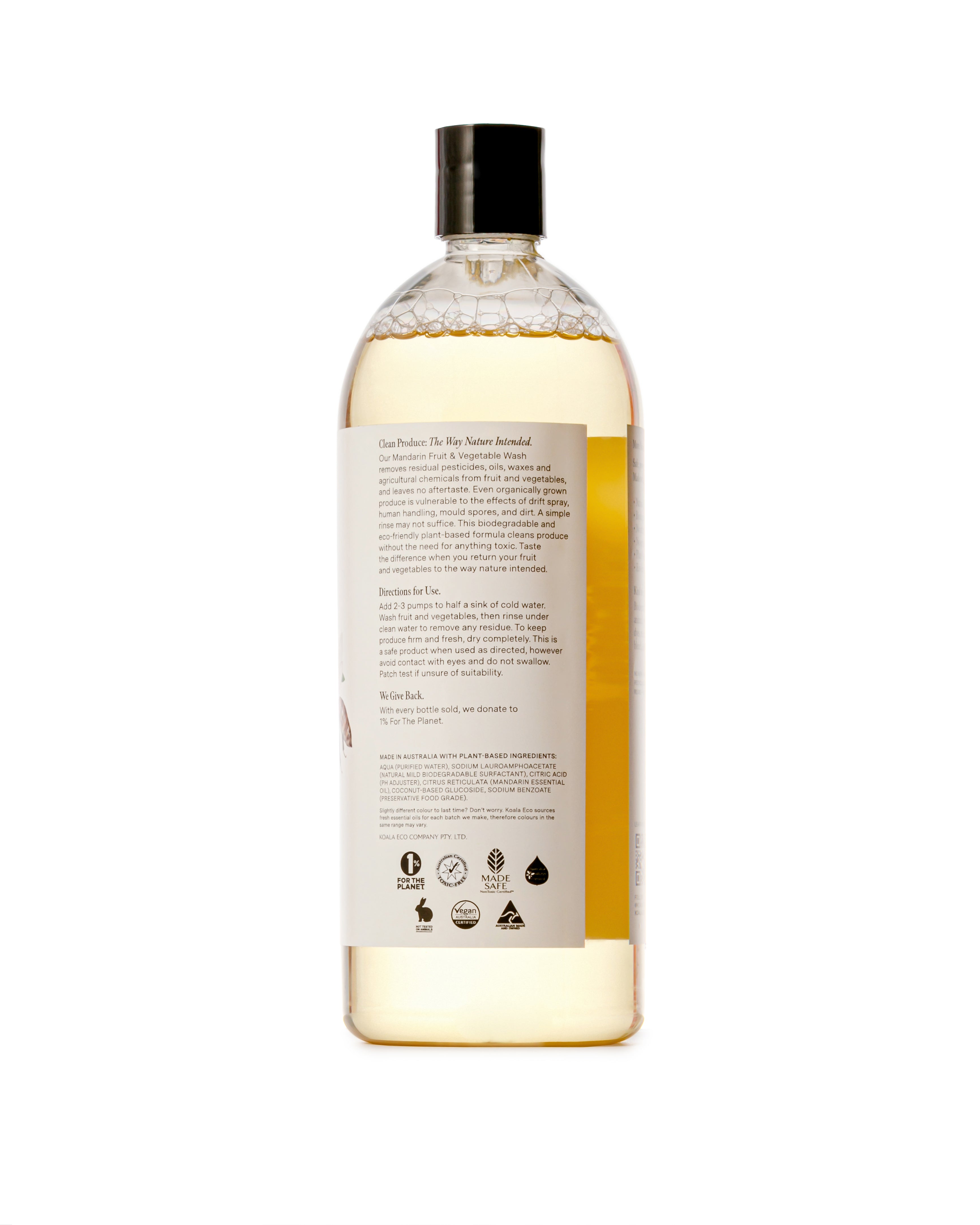 Koala Eco - Natural Mandarin Essential Oil Refill - Fruit & Vegetable Wash