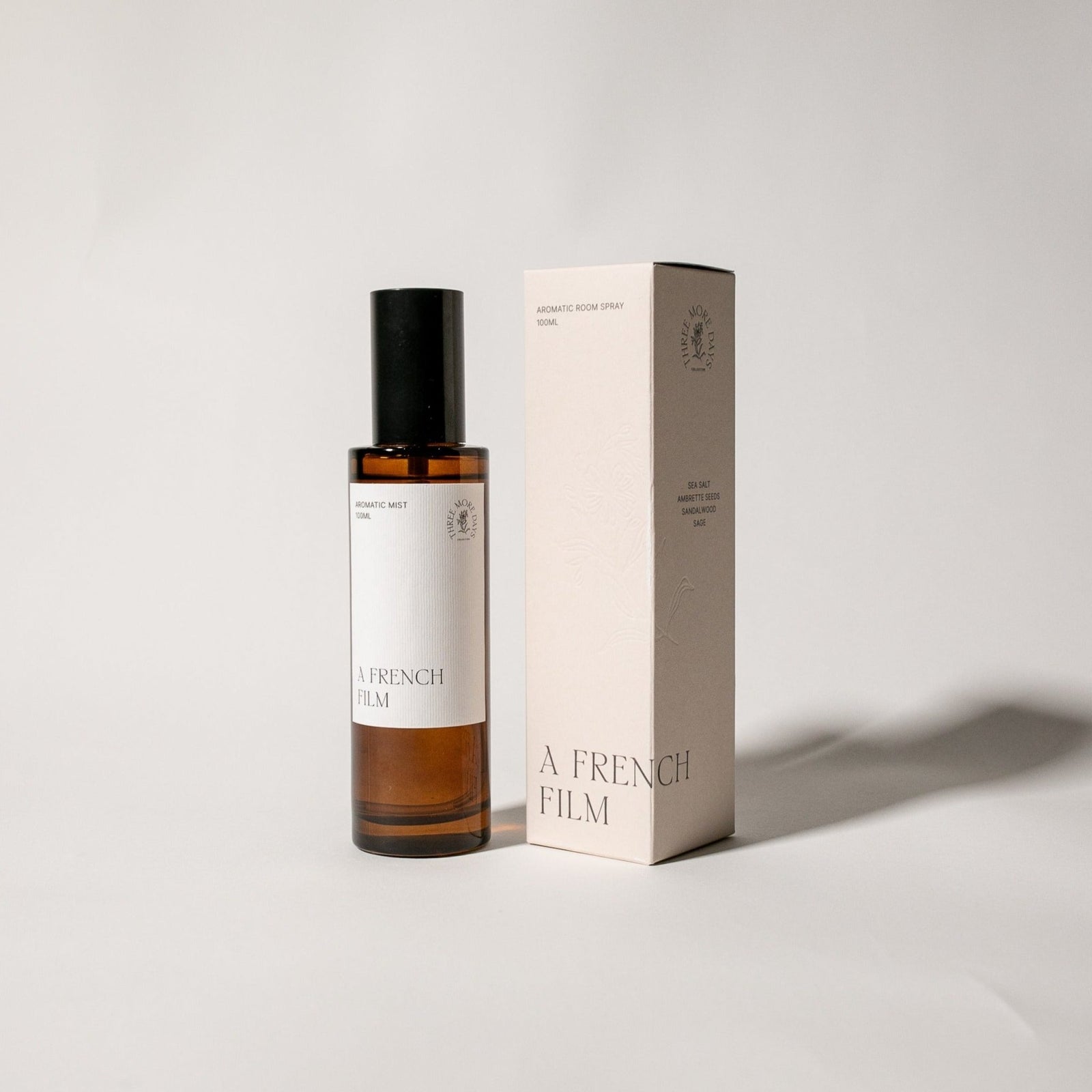 Three More Days - A French Film Sea Salt Ambrette Seeds Sandalwood Sage Amber - Room Spray