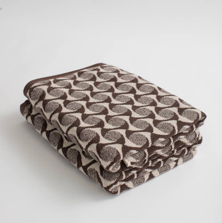 Fridah hand towel in Salento Stripe Affogato