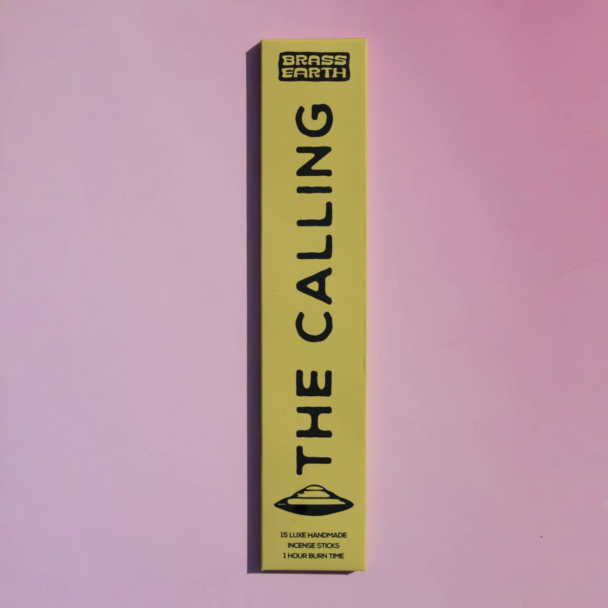 The Calling incense box showing the crescent moon die-cuts