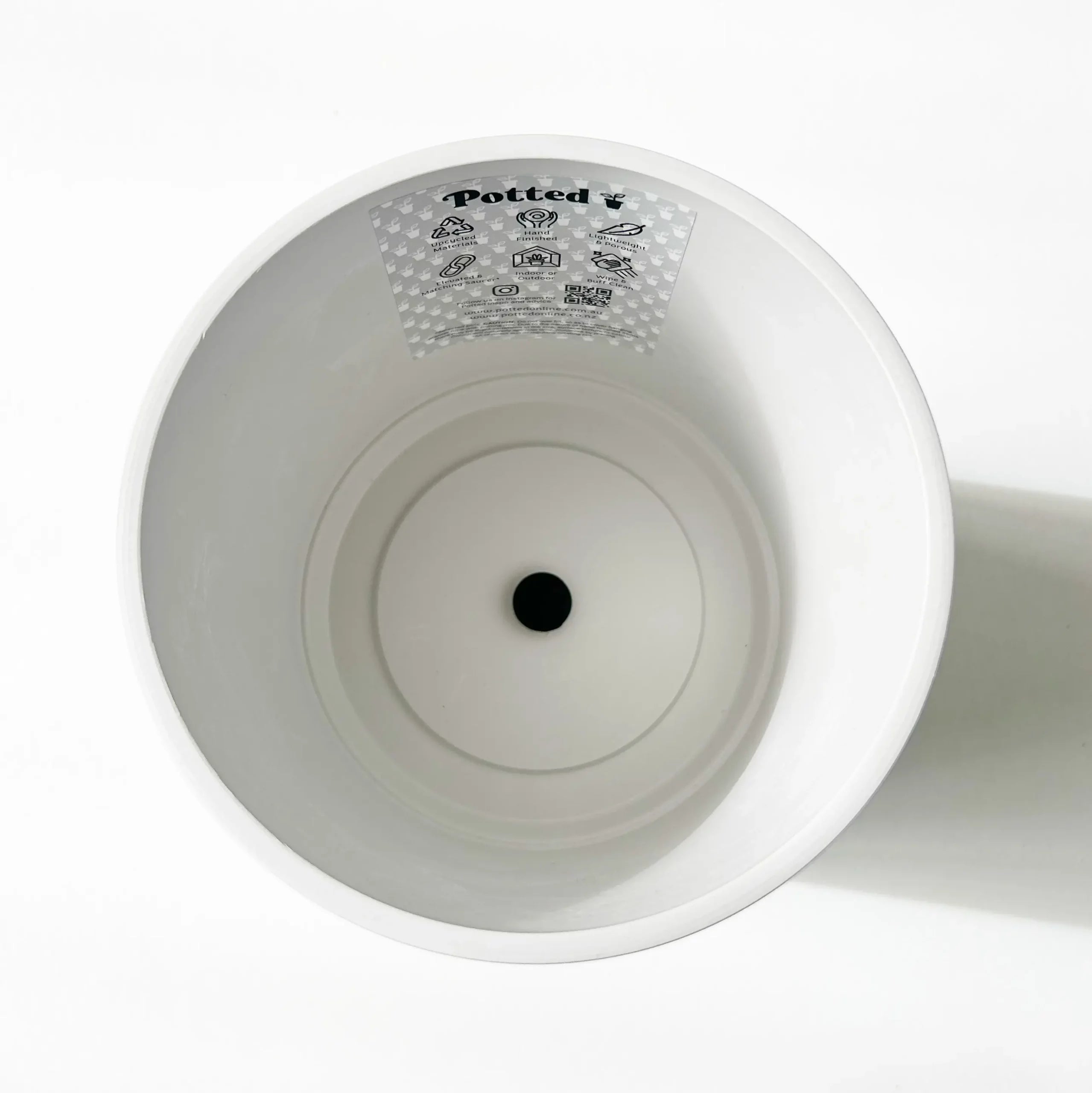 Potted - Florence White Stone - Pot
