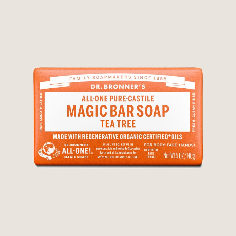 Dr Bronner Tea Tree Pure-Castile Bar Soap