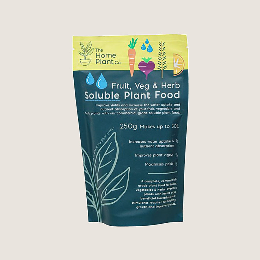 The Home Plant Co Fruit, Veg & Herb Soluble Plant Food, 250g pouch