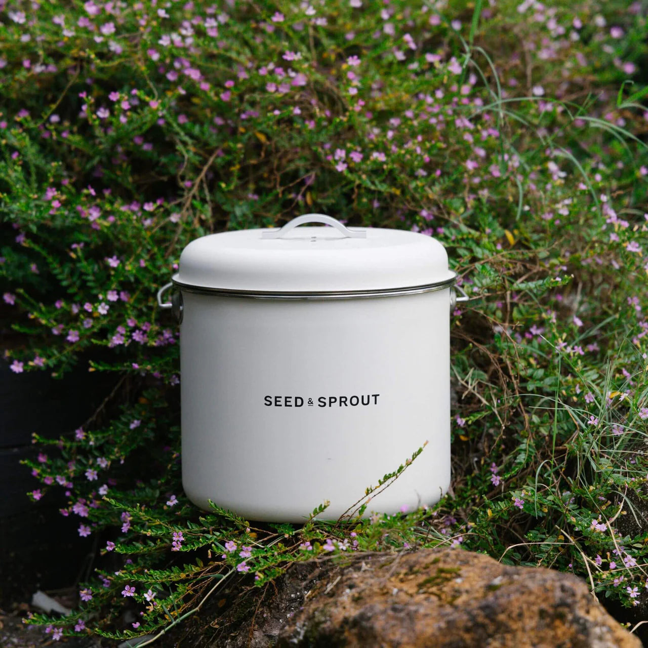 Seed & Sprout - Mushroom Kitchen Stainless Steel - Compost Bin