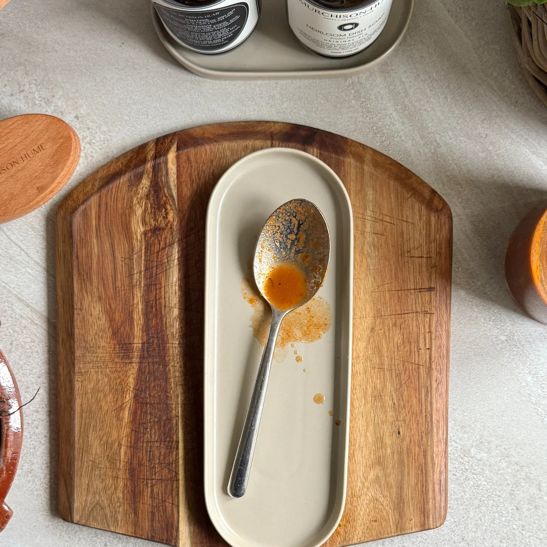 Murchison-Hume - White Large Oval Catchall - Tray