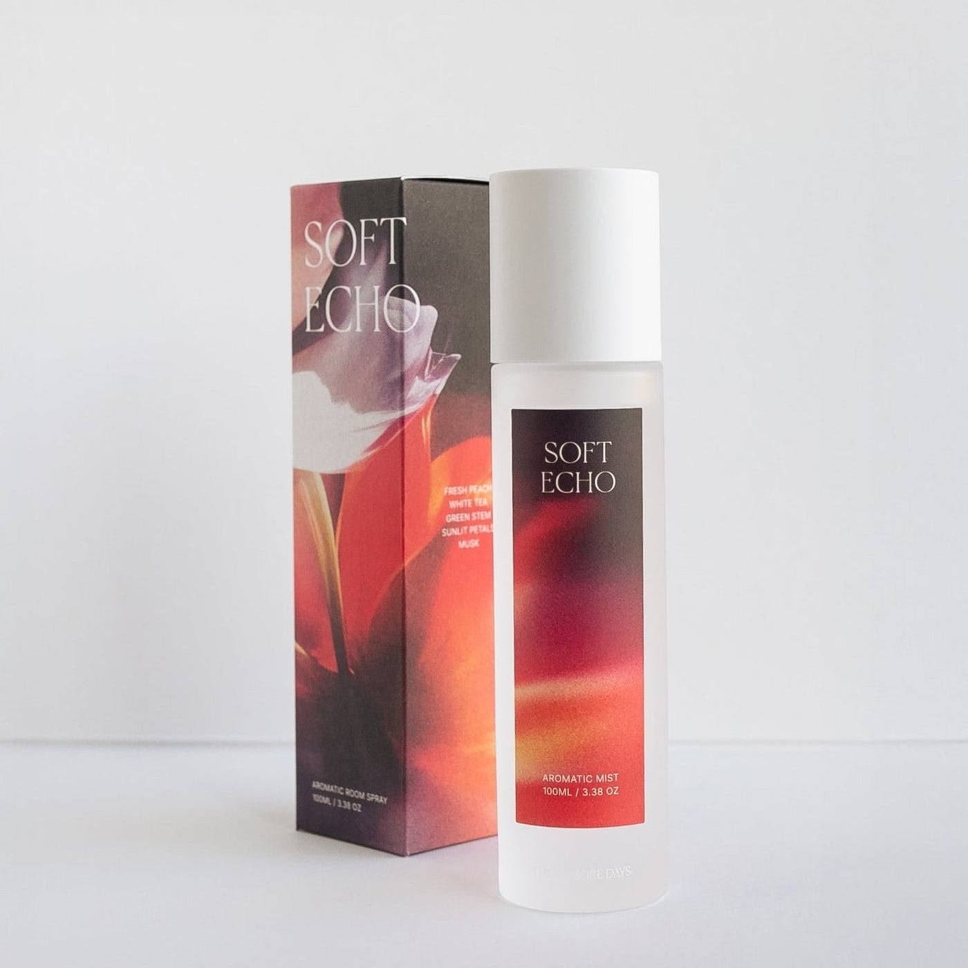Three More Days - Soft Echo Fresh Peach, White Tea, Sunlit Petals, Musk Ceramic - Room Spray