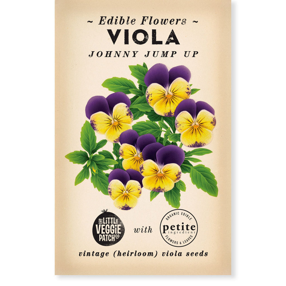 The Little Veggie Co - Viola Johnny Jump-up Heirloom - Seeds