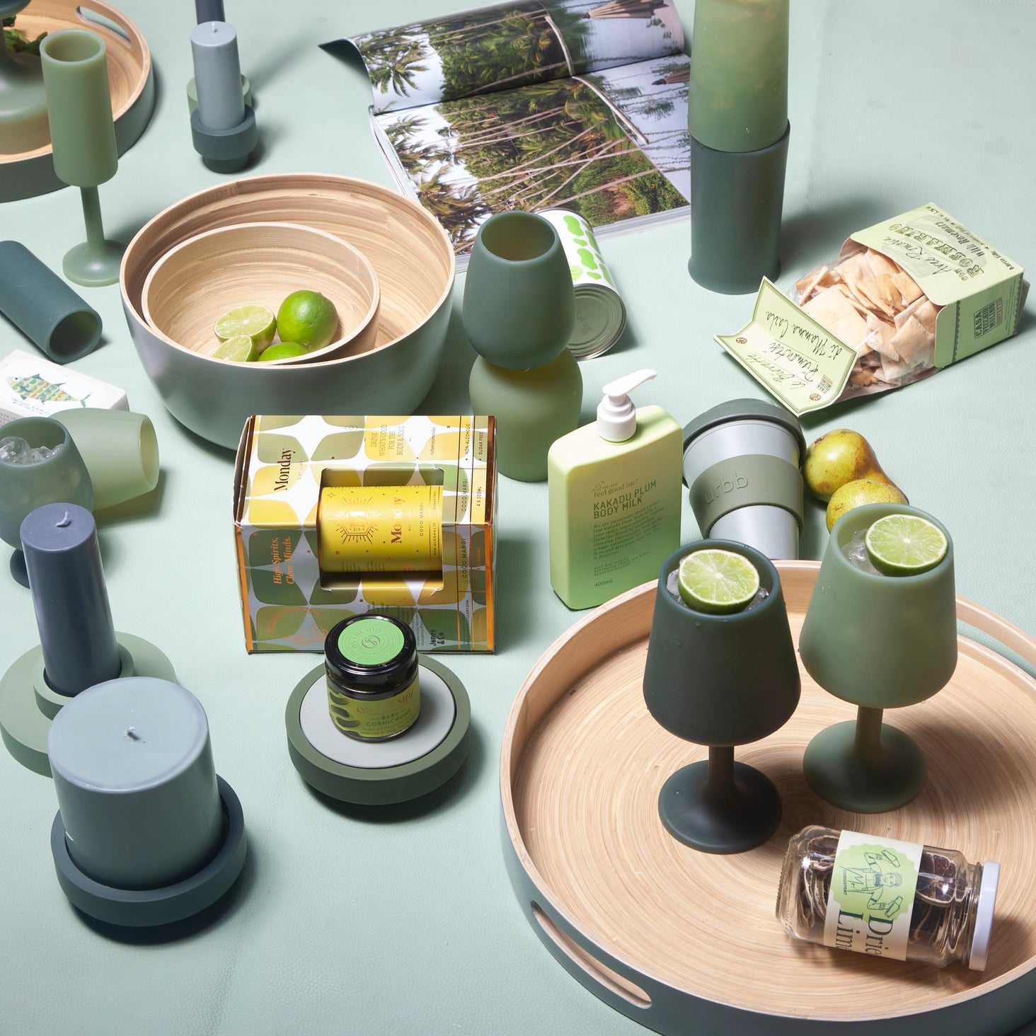 Porter Green - Sage + Olive Unbreakable - Wine Glasses