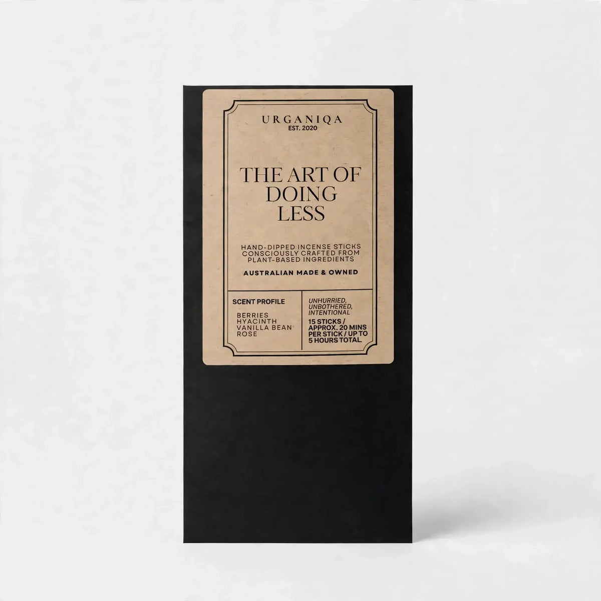 Urganiqa The Art of Doing Less incense sticks