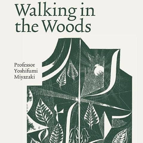 Walking in the Woods by Yoshifumi Miyazaki, shinrin-yoku forest bathing book, front cover