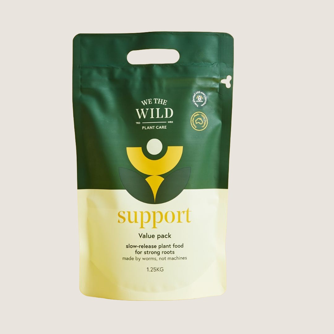 We The Wild Support slow release organic plant food pellets, 1.25kg bag