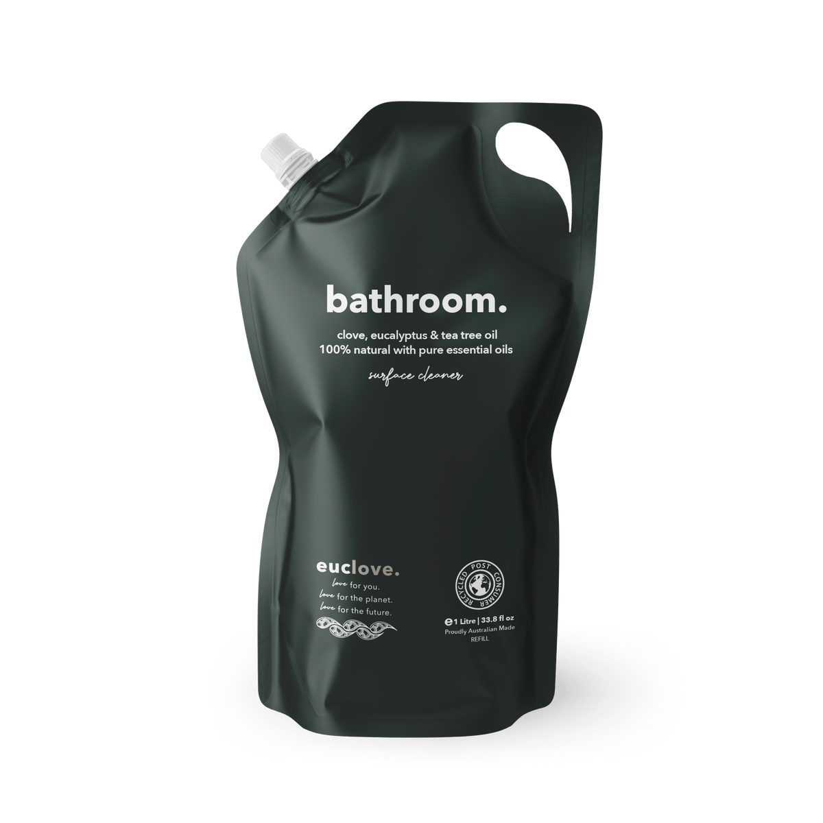 Euclove Bathroom & Mould Cleaner 1 Litre refill pouch