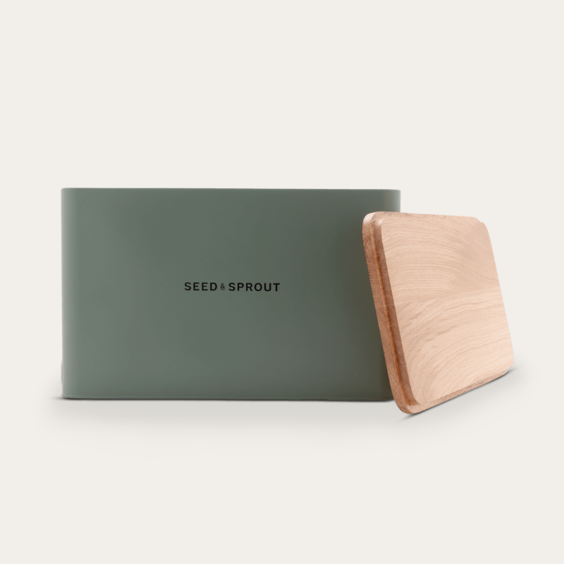 Seed & Sprout - Eucalyptus Stainless Steel - Bread Box