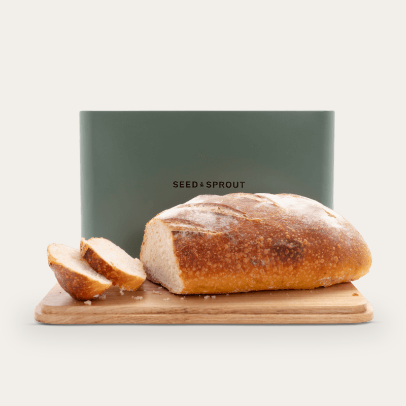 Seed & Sprout - Eucalyptus Stainless Steel - Bread Box