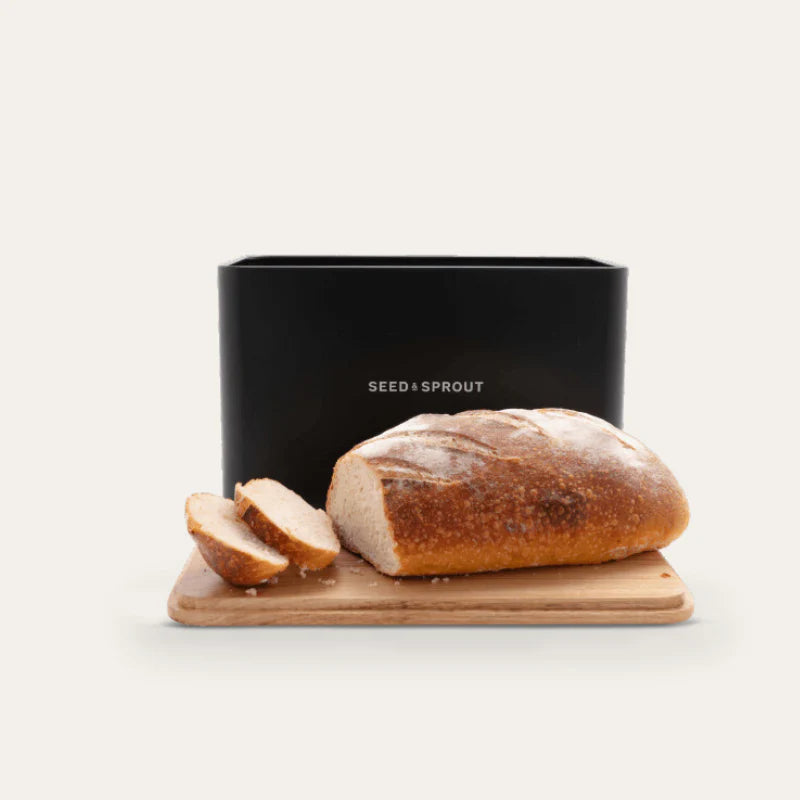 Seed & Sprout - Liquorice Stainless Steel - Bread Box