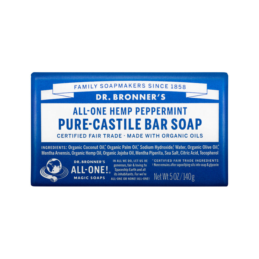 Dr. Bronner's Peppermint Castile - Bar Soap