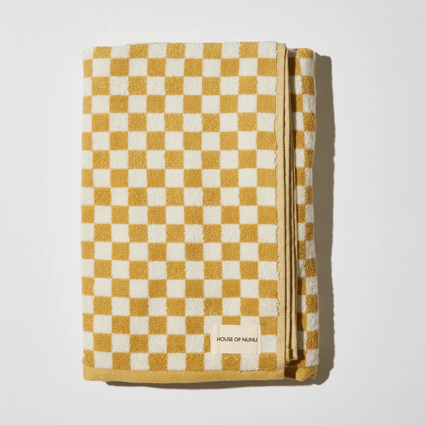 House of Nunu - Yellow Check - Bath Towel