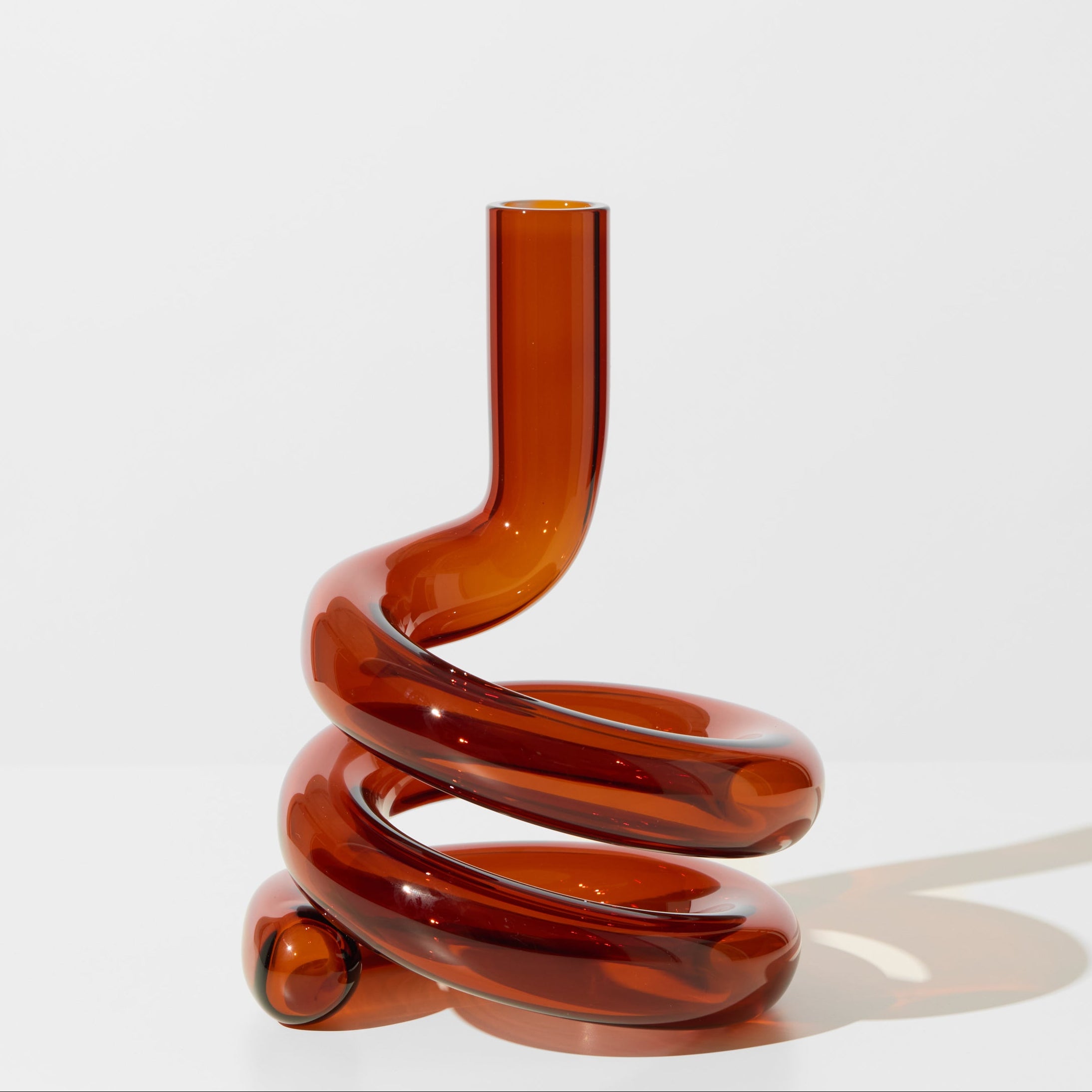House of Nunu - Amber Glass Cobra - Vase