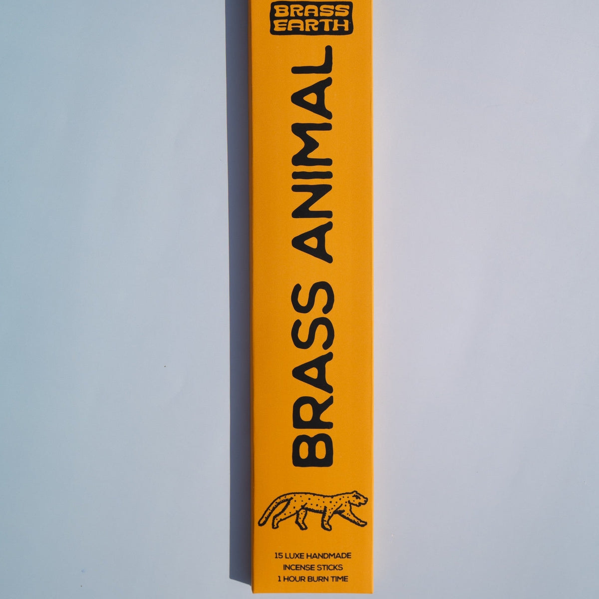 Brass Earth Brass Animal incense box, 15 luxe handmade sticks with a one hour burn time