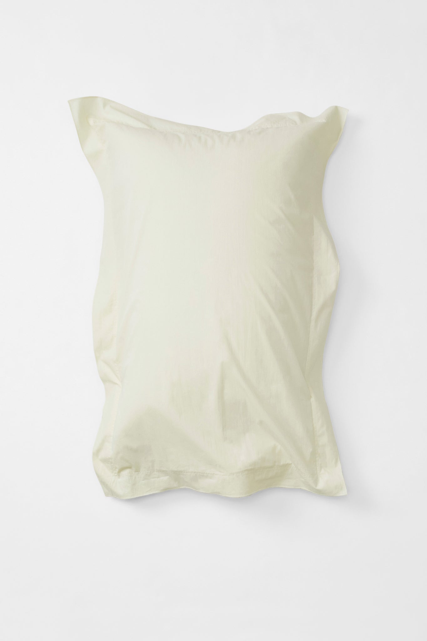 Studio Sutram Canvas standard pillowcase pair in warm off-white organic cotton percale