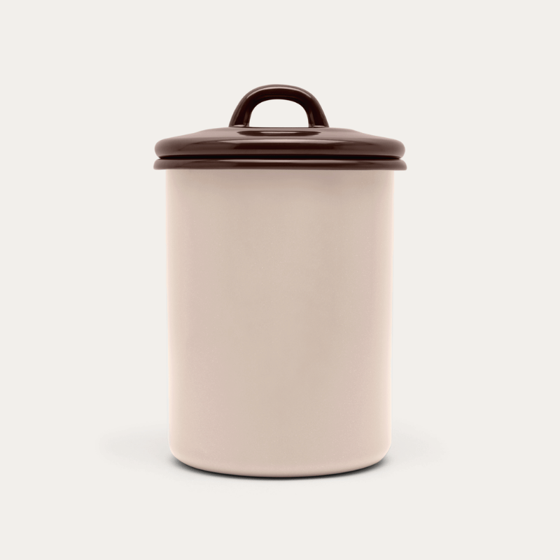 Seed & Sprout Macadamia enamel storage jar, large 1700ml