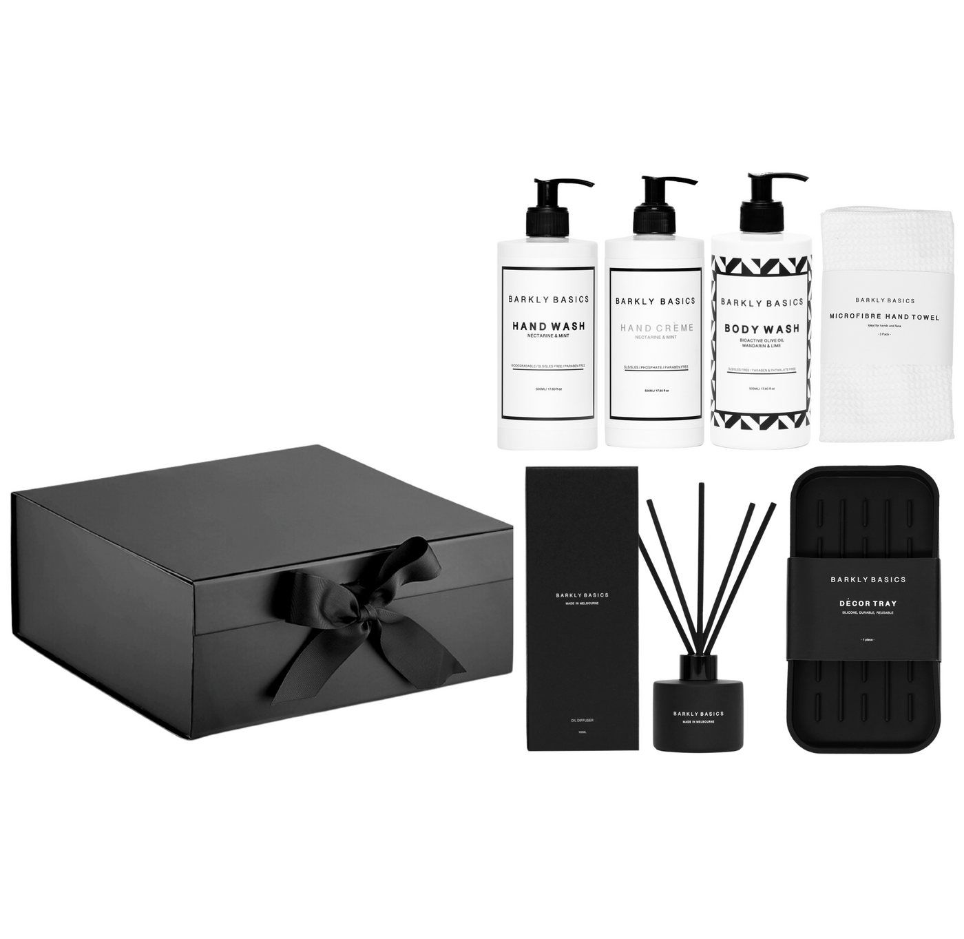 Barkly Basics - Black Bathroom Basics - Gift Box
