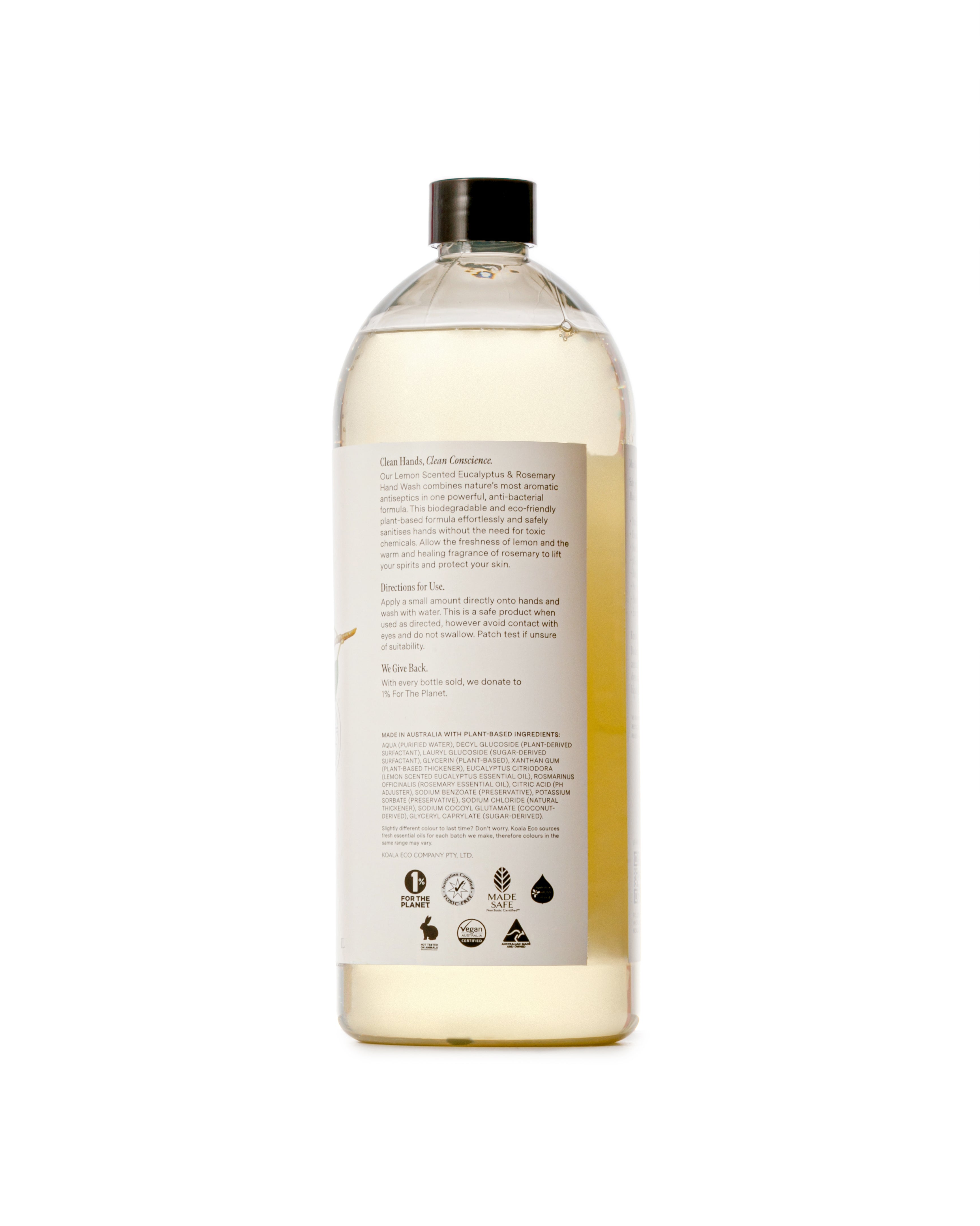 Koala Eco -  Natural Lemon-Scented Eucalyptus and Rosemary Refill - Hand Wash