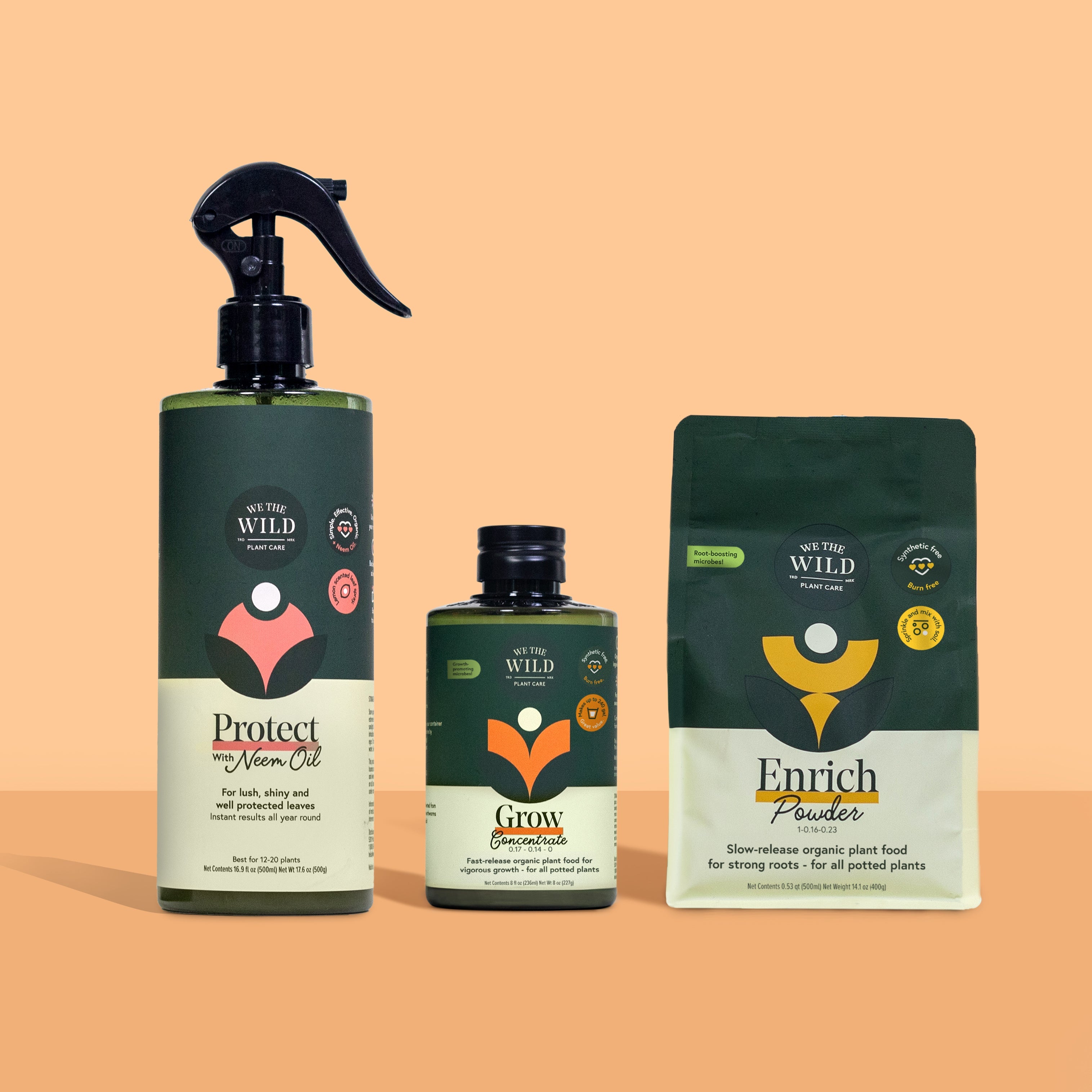 We The Wild Let It Grow Essentials Kit trio
