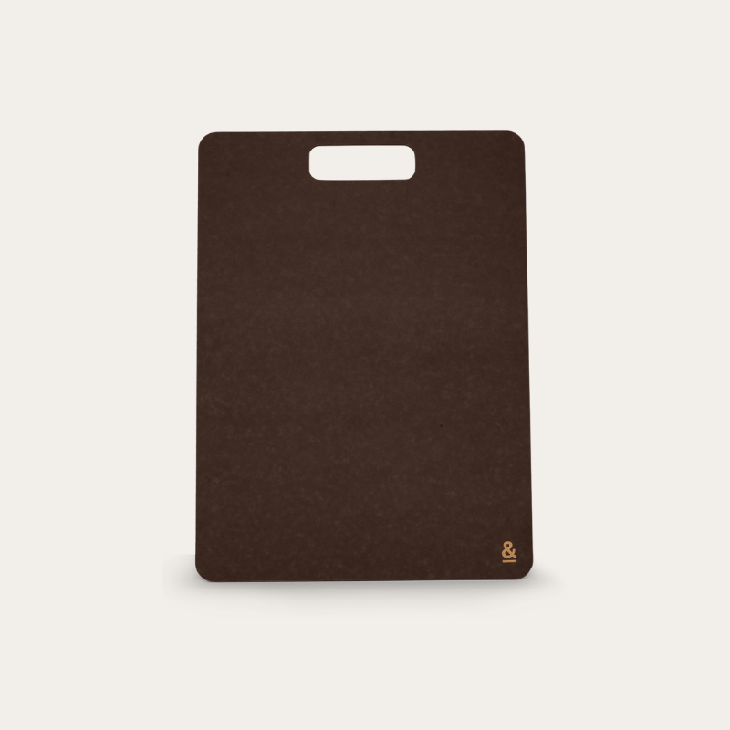 Seed & Sprout nutmeg wood fibre chopping board, large size with built-in handle