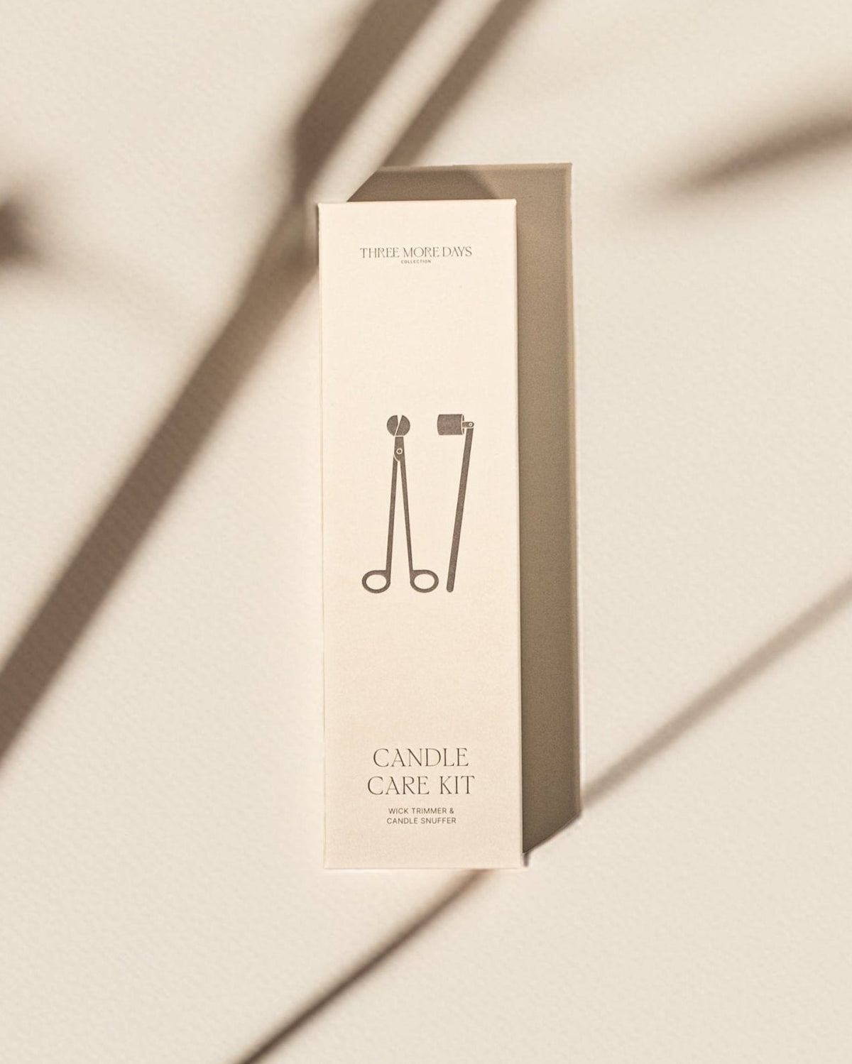 Three More Days candle care kit contents