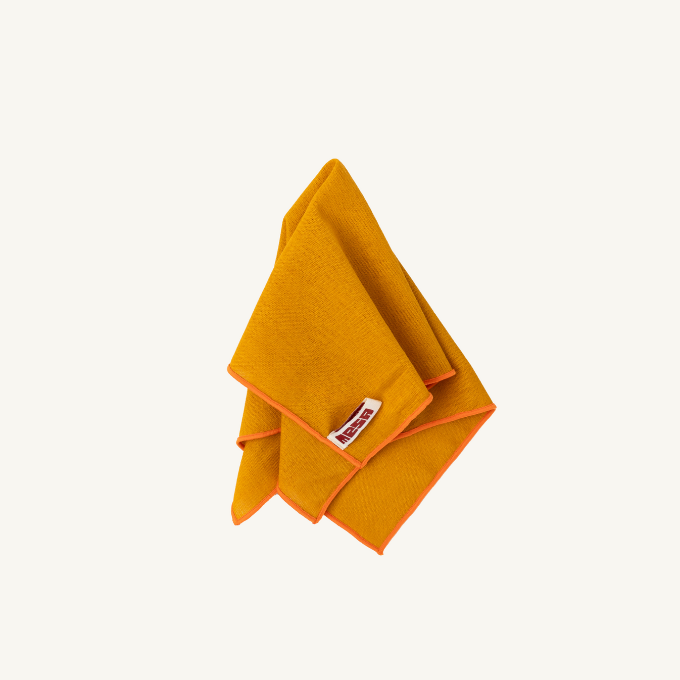 Mesa Collections - Golden Sand with Orange Trim - Napkin