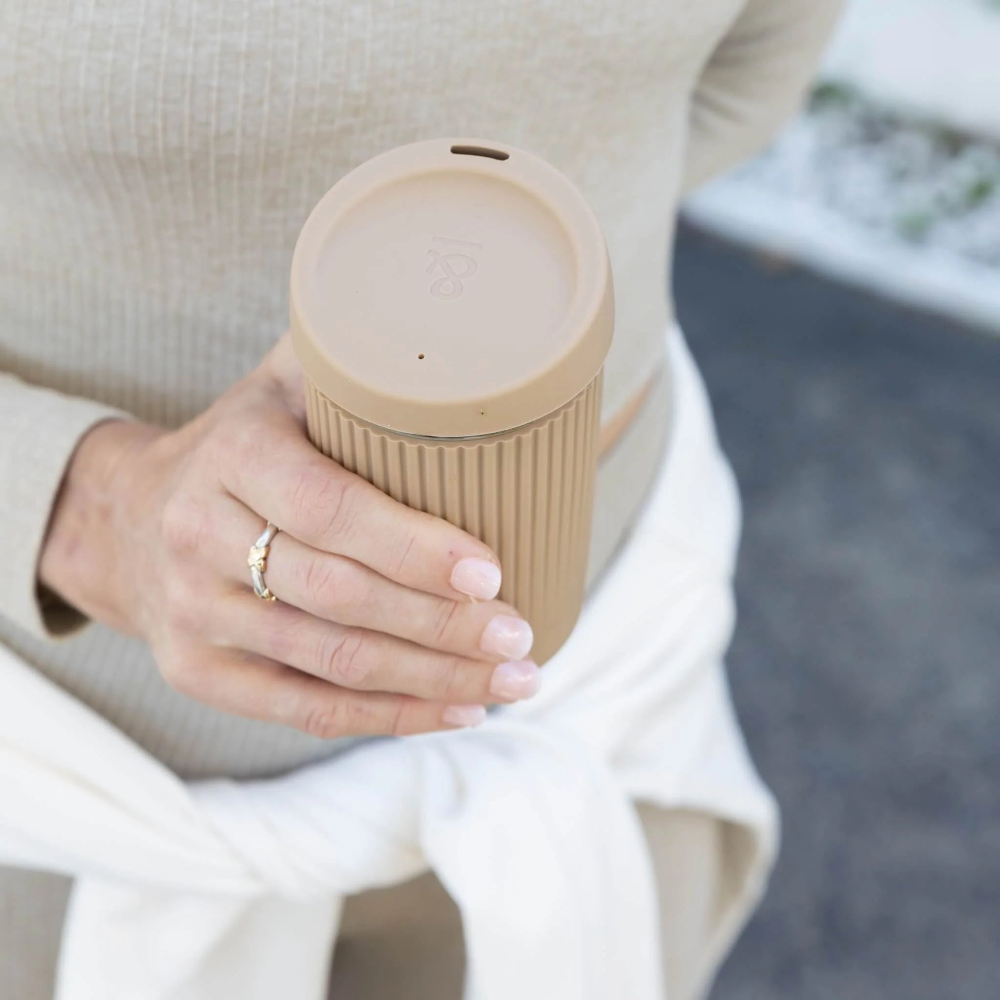 Seed & Sprout - Praline Reusable Eco Glass - Coffee Cup