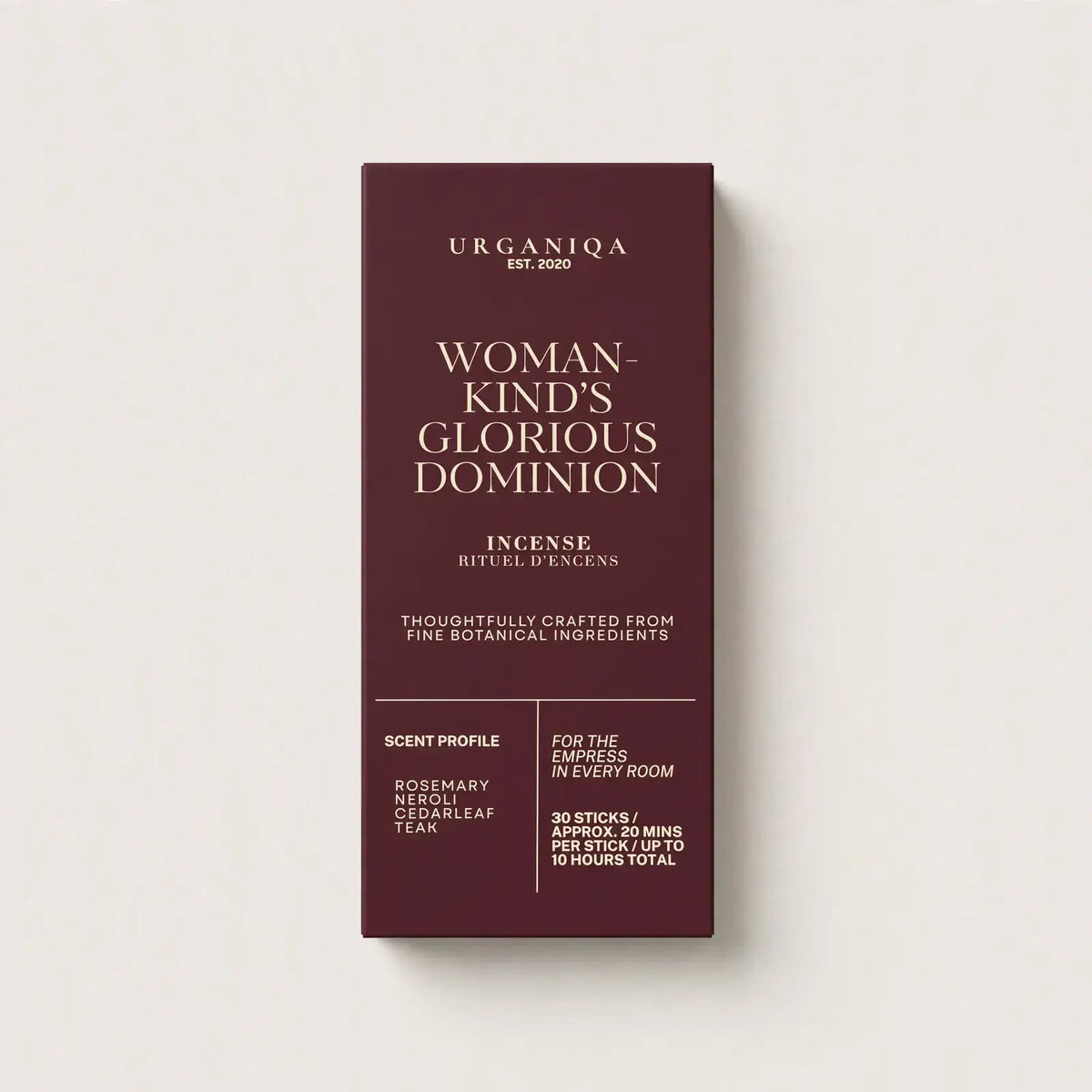 Urganiqa Glorious Dominion incense sticks