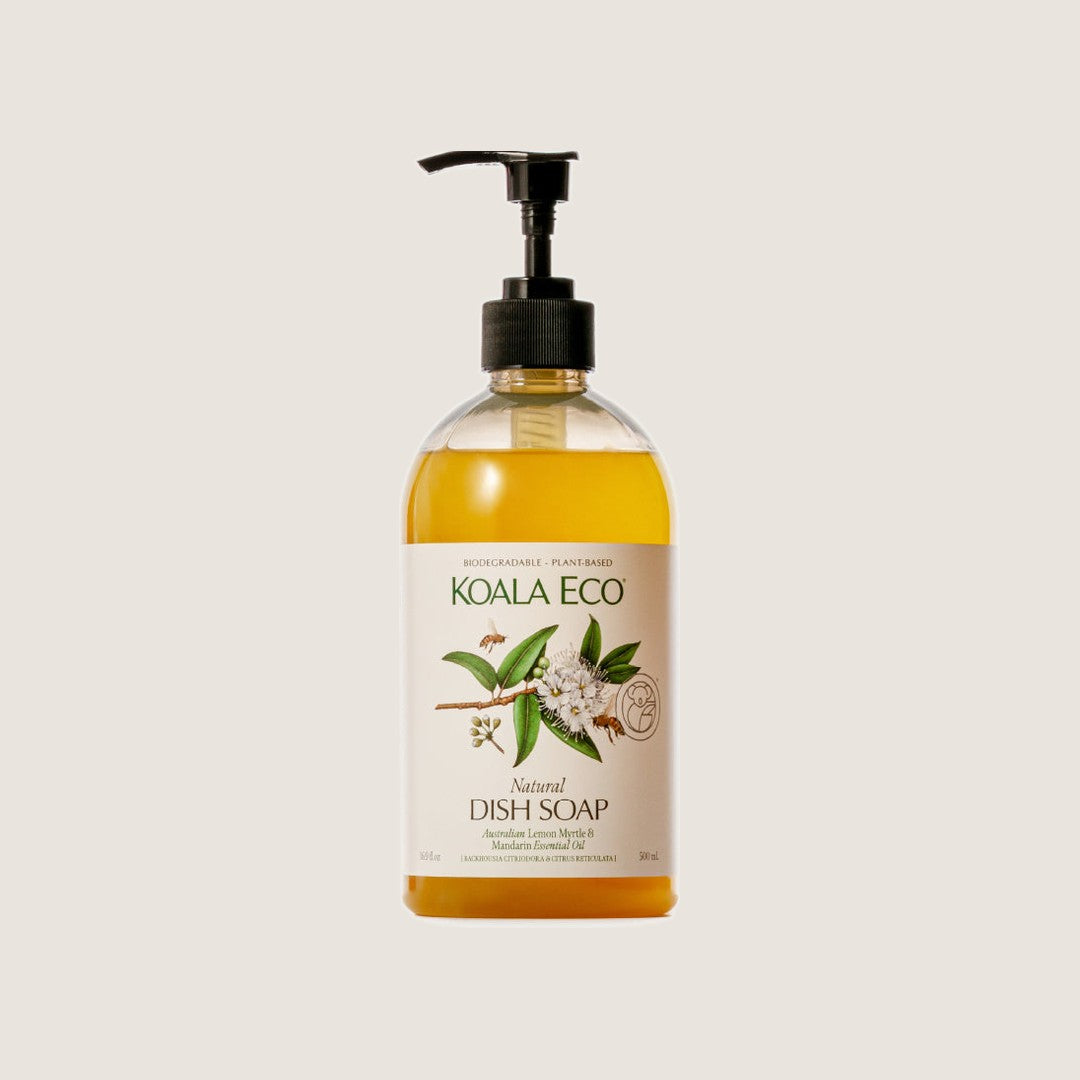 Koala Eco Lemon Myrtle & Mandarin dish soap, 500ml recycled bottle