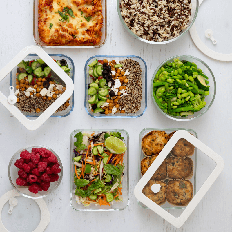 Close-up of the Seed & Sprout glass lid with silicone seal, air vent and pull tab