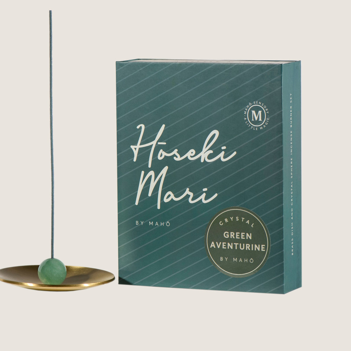 MAHO Sensory Green Aventurine Crystal Incense Burner Kit