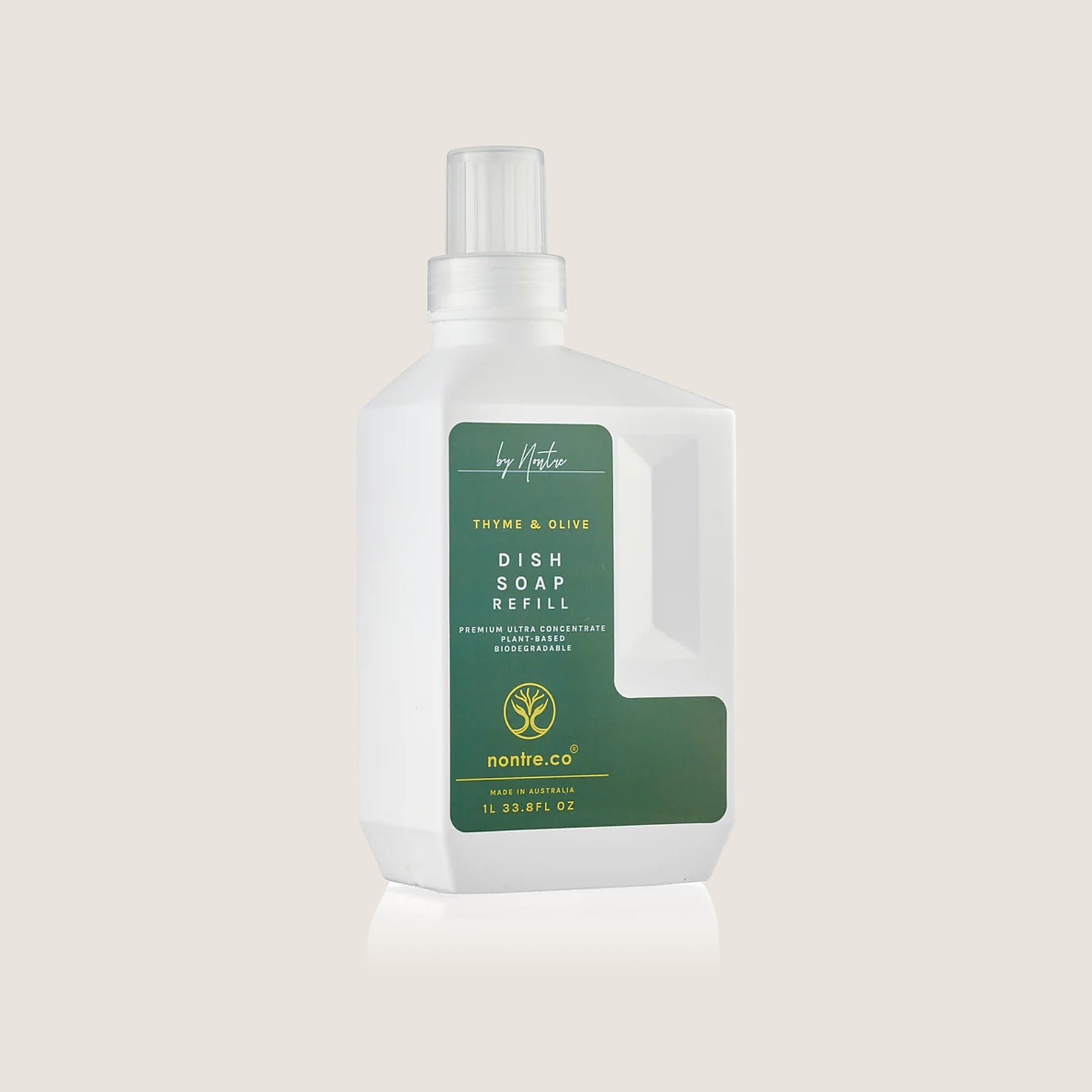 Nontre.co Thyme Olive Ultra Concentrate Dish Soap Refill 1L bottle